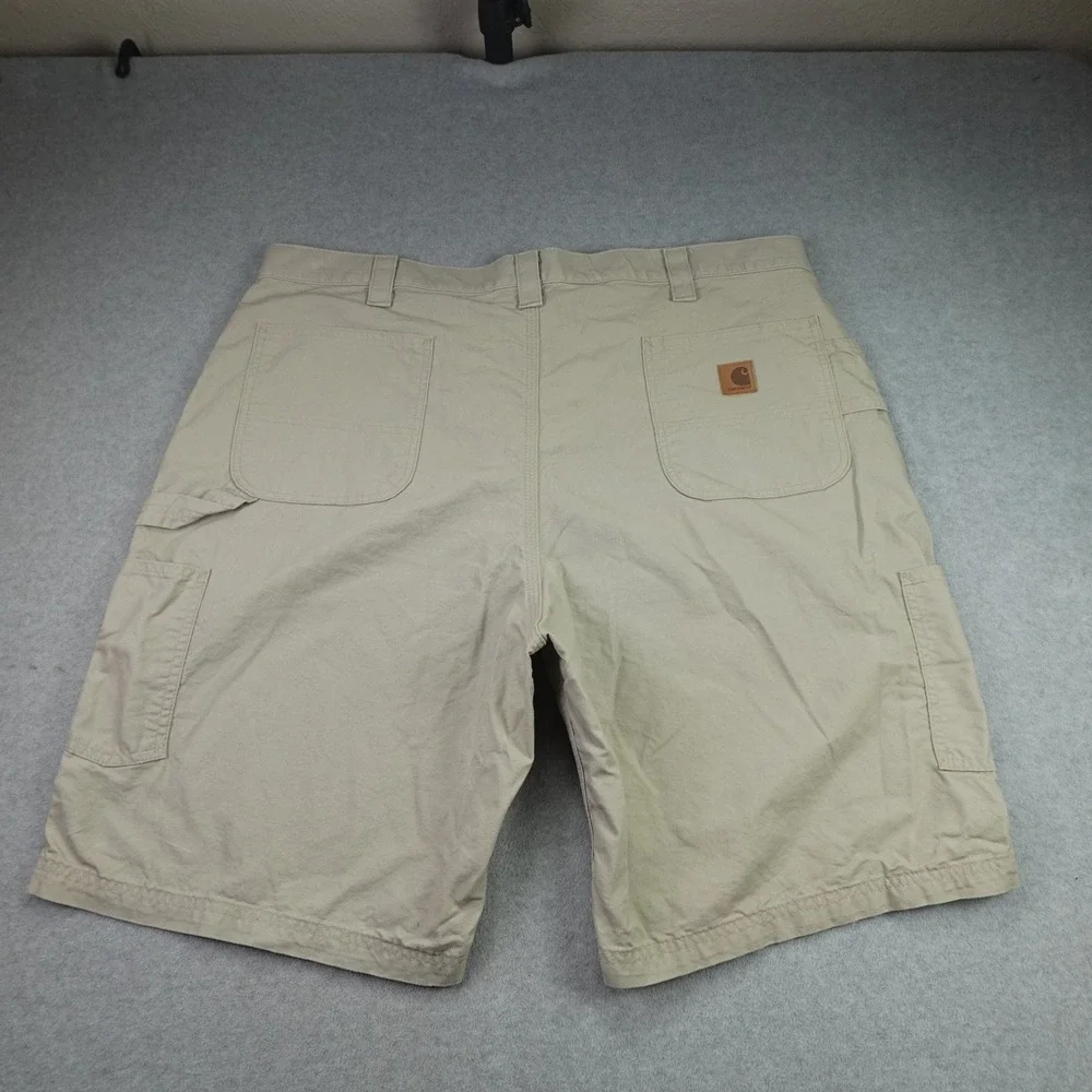 Carhartt Shorts Mens 44 Tan Canvas Work Original Fit Utility Rugged